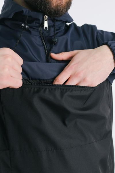Вітрівка анорак куртка чоловіча Найк "President" Nike синя весняна осіння легка водовідштовхувальна 2489572583 фото