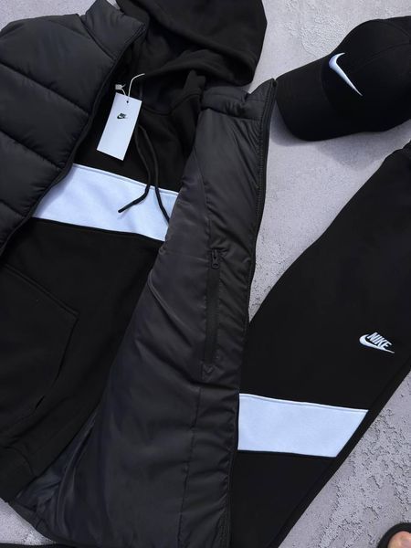 Костюм мужской Найк Nike Big Swoosh жилетка кофта штаны кепка весенний осенний 2627231441 фото