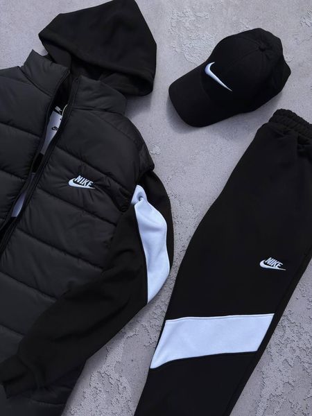Костюм мужской Найк Nike Big Swoosh жилетка кофта штаны кепка весенний осенний 2627231441 фото