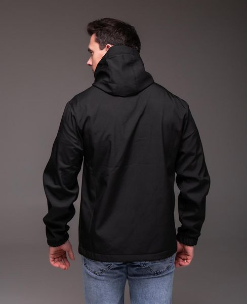 Ветровка мужская The North Face Softshell черная куртка на флисе на молнии с капюшоном осень весна норс фейс 2661811441 фото