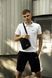 Спортивний комплект чоловічий Nike поло біла+ шорти чорні+ барсетка костюм літній найк повсякденний 2656785558 фото 7