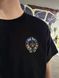 Мужская футболка Chrome Hearts черная с принтом хлопковая спортивная повседневная лето осень весна M 2670293343 фото 2