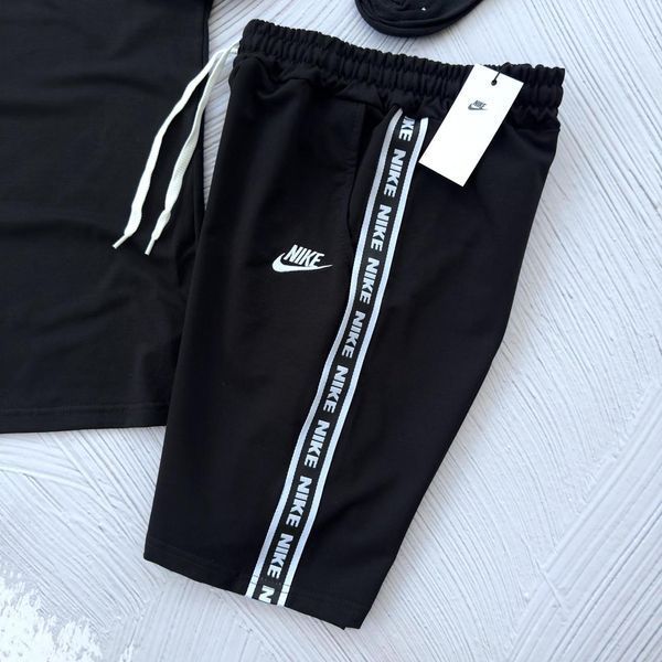 Шорти футболка Nike чорний комплект чоловічий літній повсякденний 2607387094 фото