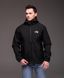 Ветровка мужская The North Face Softshell черная куртка на флисе на молнии с капюшоном осень весна норс фейс 2661811441 фото 4