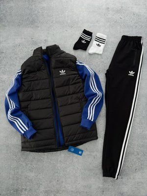 Спортивный костюм мужской Адидас Adidas жилетка носки комплект с олимпийкой осенний весенний 2623042070 фото