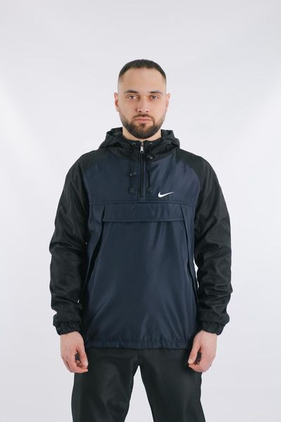 Вітрівка анорак куртка чоловіча Найк "House" Nike синя весняна осіння легка водовідштовхувальна 2489572589 фото