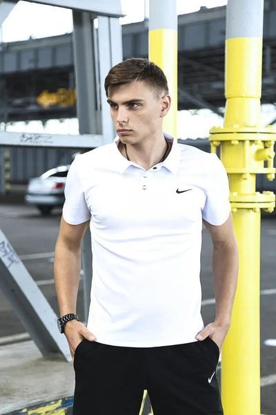 Спортивний комплект чоловічий Nike поло біла+ шорти чорні+ барсетка костюм літній найк повсякденний 2656785559 фото