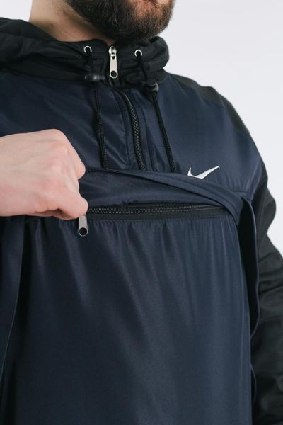 Вітрівка анорак куртка чоловіча Найк "House" Nike синя весняна осіння легка водовідштовхувальна 2489572589 фото