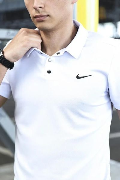Спортивний комплект чоловічий Nike поло біла+ шорти чорні+ барсетка костюм літній найк повсякденний 2656785559 фото