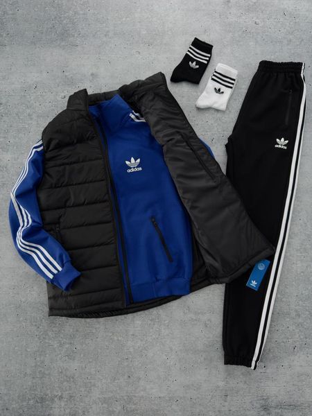 Спортивный костюм мужской Адидас Adidas жилетка носки комплект с олимпийкой осенний весенний 2623042070 фото