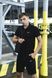 Спортивний комплект чоловічий Nike чорний поло шорти барсетка костюм літній трикотажний найк повсякденний 3XL 2657728570 фото 5