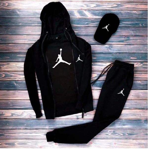 Спортивный костюм мужской футболка бейсболка air Jordan комплект мужской весна осень джордан XXL 2614180866 фото