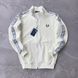 Кофта чоловіча Fred Perry молочна осіння весняна літня зіп-худі двунитка комір- стійка повсякденна XXL 2611866803 фото 1