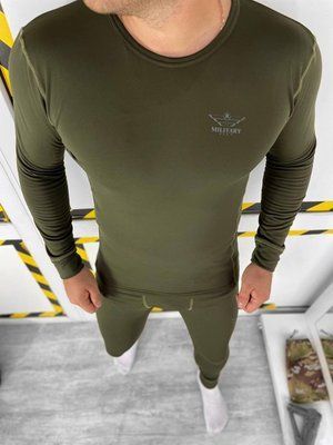 Термобелье мужское Military хаки теплое зимнее нательное комплект термобелья милитари повседневное M 2649786348 фото