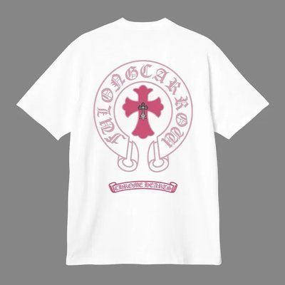 Мужская футболка Chrome Hearts белая с принтом хлопковая спортивная повседневная лето осень весна L 2670291197 фото