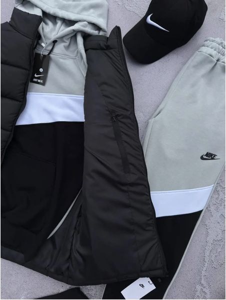 Костюм мужской Найк Nike Big Swoosh жилетка кофта штаны кепка весенний осенний L 2627647629 фото