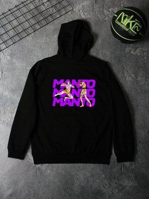 Толстовка мужская MANTO осенняя весенняя летняя кофта худи черная повседневная 2610869036 фото