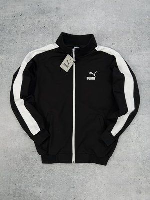Толстовка мужская Puma черная весенняя летняя осенняя кофта воротник стойка двунитка повседневная M 2611870246 фото