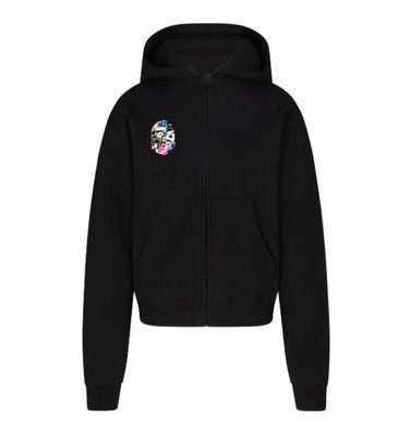 Толстовка чоловіча BAPE чорна осіння весняна літня кофта з капюшоном двонитка повсякденна L 2611104785 фото