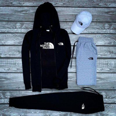 Спортивный мужской костюм The North Face шорты кепка Комплект осень весна 2614942333 фото
