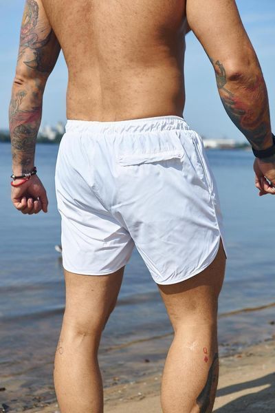 Шорты мужские пляжные Intruder белые со змейкой 2588096903 фото