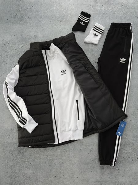 Спортивний костюм чоловічий Адідас Adidas жилет шкарпетки комплект з олімпійкою весняний осінній 2623042071 фото
