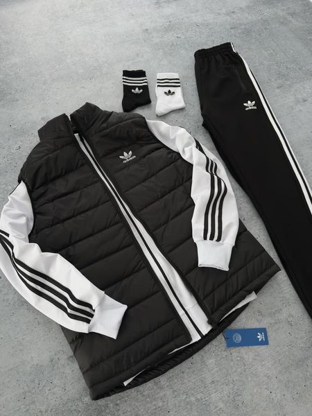 Спортивний костюм чоловічий Адідас Adidas жилет шкарпетки комплект з олімпійкою весняний осінній 2623042071 фото