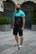 Спортивный комплект мужской Nike поло бирюзовое+шорты черные+барсетка костюм летний трикотажный найк M 2657730661 фото 8