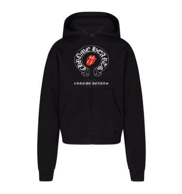 Зип-худи мужская Chrome Hearts черная весенняя летняя осенняя спортивная кофта с капюшоном двунитка XL 2611249678 фото