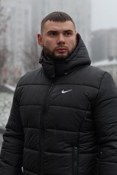 Куртка зимова Чоловіча Найк Пуховик комплект + утеплені брюки з тринитки 2400533768 фото