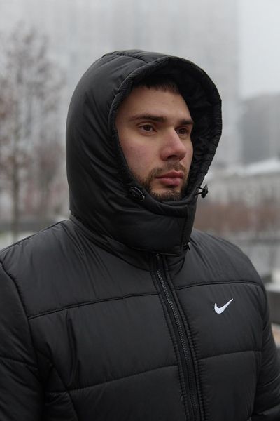 Куртка зимова Чоловіча Найк Пуховик комплект + утеплені брюки з тринитки 2400533768 фото