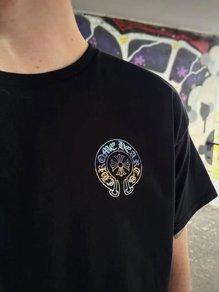 Чоловіча Футболка Chrome Hearts чорна з принтом бавовняна спортивна повсякденна літо осінь весна XXL 2670293346 фото