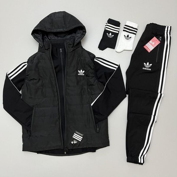 Спортивний костюм чоловічий Адідас Adidas жилет шкарпетки комплект з олімпійкою весняний осінній 2623042072 фото