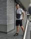 Спортивний комплект чоловічий Adidas сіра футболка+чорні шорти+барсетка костюм літній адідас повсякденний XL 2656610940 фото 7