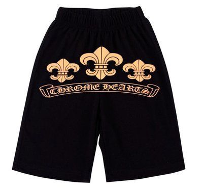 Шорти чоловічі Chrome Hearts чорні трикотажні спортивні повсякденні 2604053004 фото
