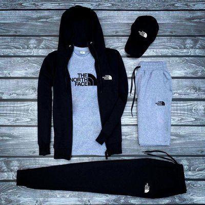 Спортивный мужской костюм The North Face шорты кепка Комплект осень весна 2614942343 фото