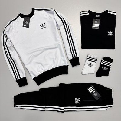 Комплект спортивный костюм Адидас Adidas мужской футболка весенний осенний M 2626302012 фото