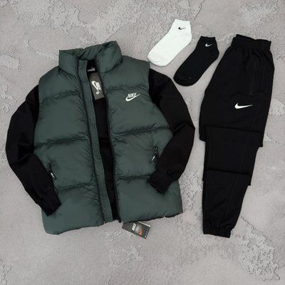 Комплект Найк Nike спортивный костюм мужской жилетка осенний весенний демисезонный 2627231446 фото