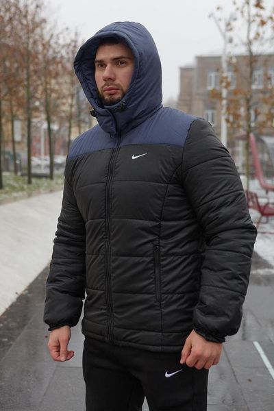 Куртка зимова Чоловіча Найк Пуховик комплект + утеплені брюки з тринитки 2400533769 фото