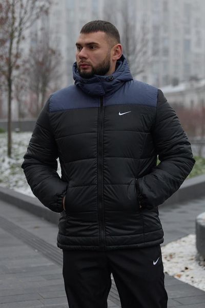 Куртка зимова Чоловіча Найк Пуховик комплект + утеплені брюки з тринитки 2400533769 фото