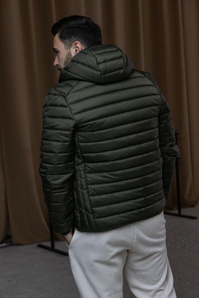 Куртка мужская осенняя весенняя хаки непродуваемая стеганая Ellesse 2468131811 фото