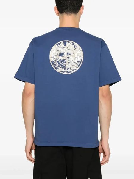 Футболка чоловіча Stone Island синя спортивна з принтом трикотажна весна літо осінь повсякденна M 2670298531 фото