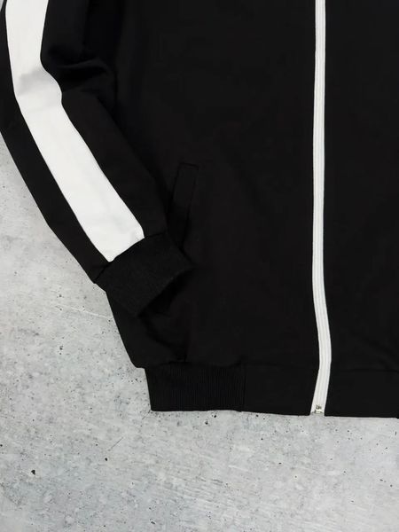 Толстовка чоловіча Puma чорна весняна літня осіння кофта комір стійка двонитка повсякденна XXL 2611870249 фото