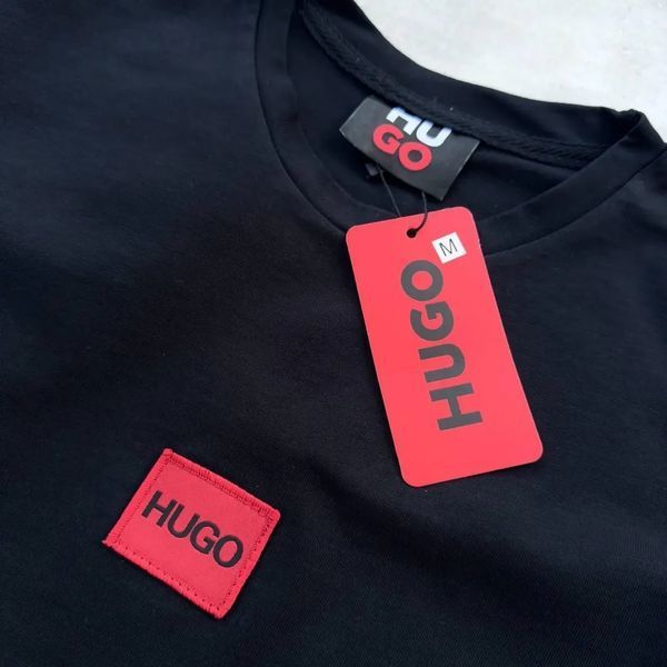 Спортивный Костюм Мужской Летний HUGO черный шорты футболка + кепка спортивный комплект XL 2607639097 фото