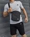 Спортивний комплект чоловічий Adidas сіра футболка+чорні шорти+барсетка костюм літній адідас повсякденний 3XL 2656610942 фото 1