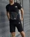 Комплект спортивний чоловічий The North Face чорний футболка шорти барсетка літній костюм норс фейс повсякденний XL 2657548639 фото 9