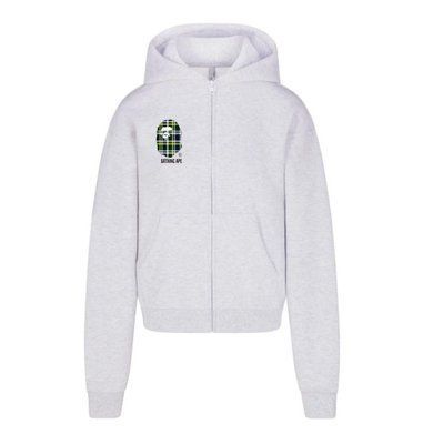 Худи мужская с молнией BAPE светлая осенняя весенняя летняя спортивная кофта с капюшоном двунитка повседневная 2610977043 фото