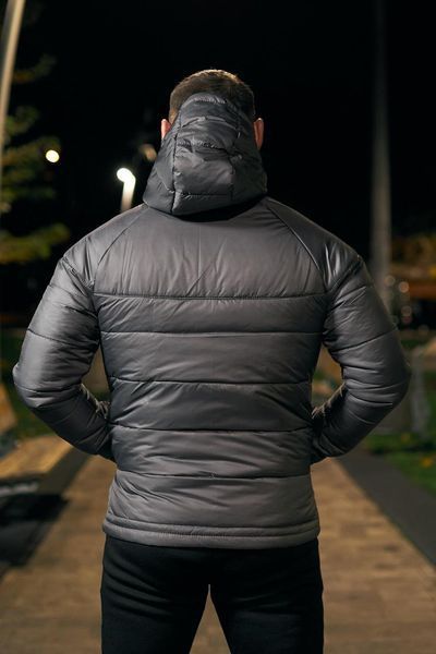 Куртка мужская осенняя весенняя базовая Найк Nike серая непродуваемая 2491372784 фото
