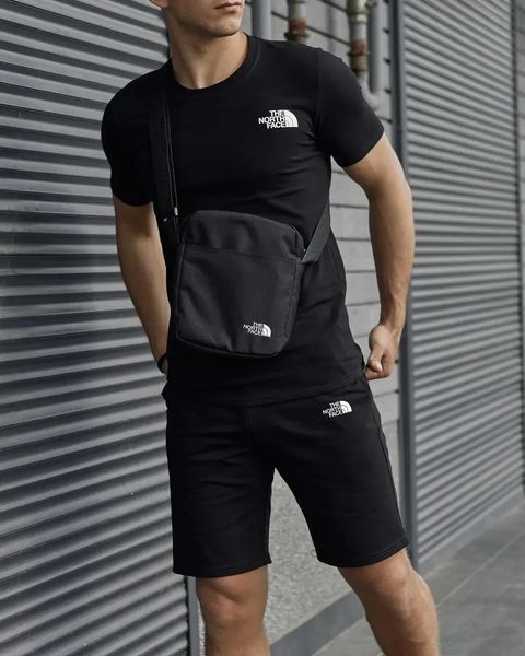 Комплект спортивный мужской The North Face черный футболка шорты барсетка летний костюм норс фейс повседневный XXL 2657548640 фото