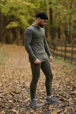 Термобелье мужское Thermo hot хаки теплое зимнее нательное комплект термобелья термо хот повседневный XL 2650081325 фото